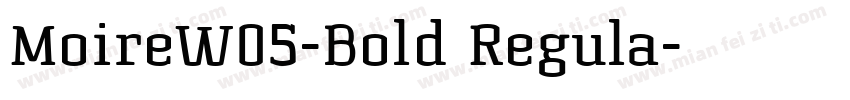 MoireW05-Bold Regula字体转换